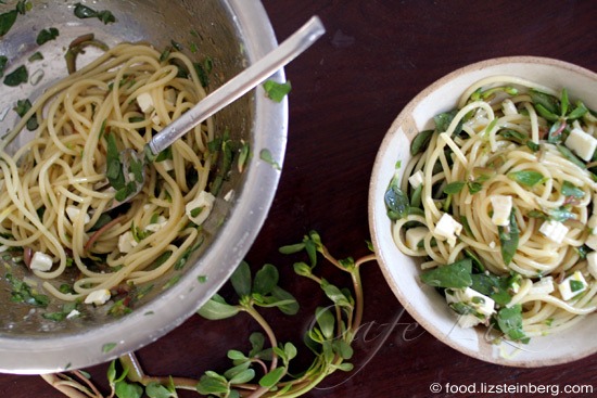 summer-purslane-pasta